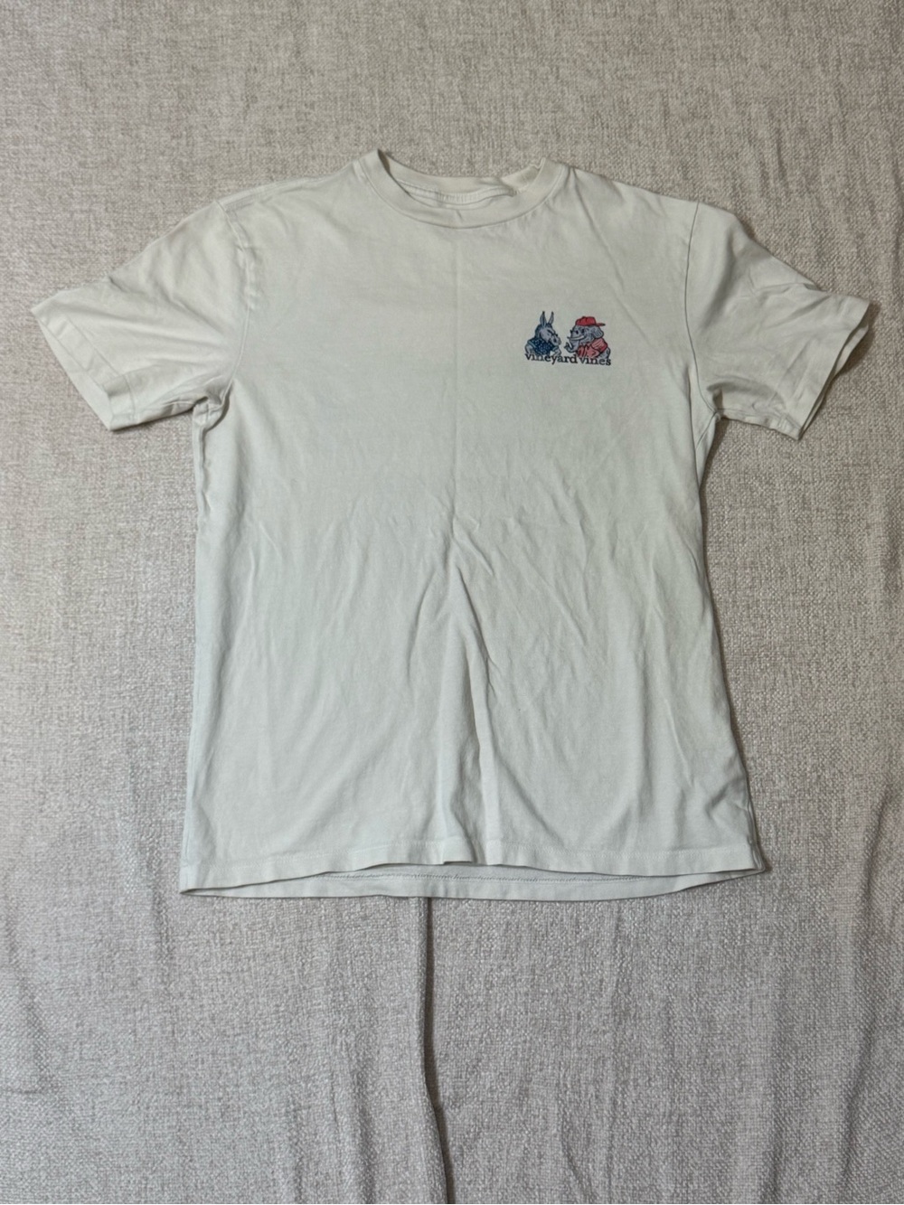 Vineyard Vines Party Animals Tee XS Donkey Elephant Preppy Americana Shirt